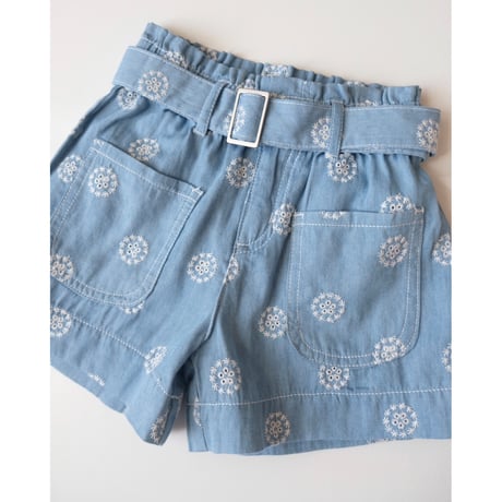 40%OFF Gingersnaps Amara Denim Shorts with Big Pockets & Belt(6Y,8Y,10Y)