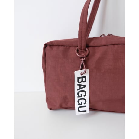 BAGGU Nylon Bowler Bag Mahogany