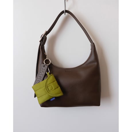 ラスト1点 BAGGU Mini Recycled Leather Shoulder Bag Brown