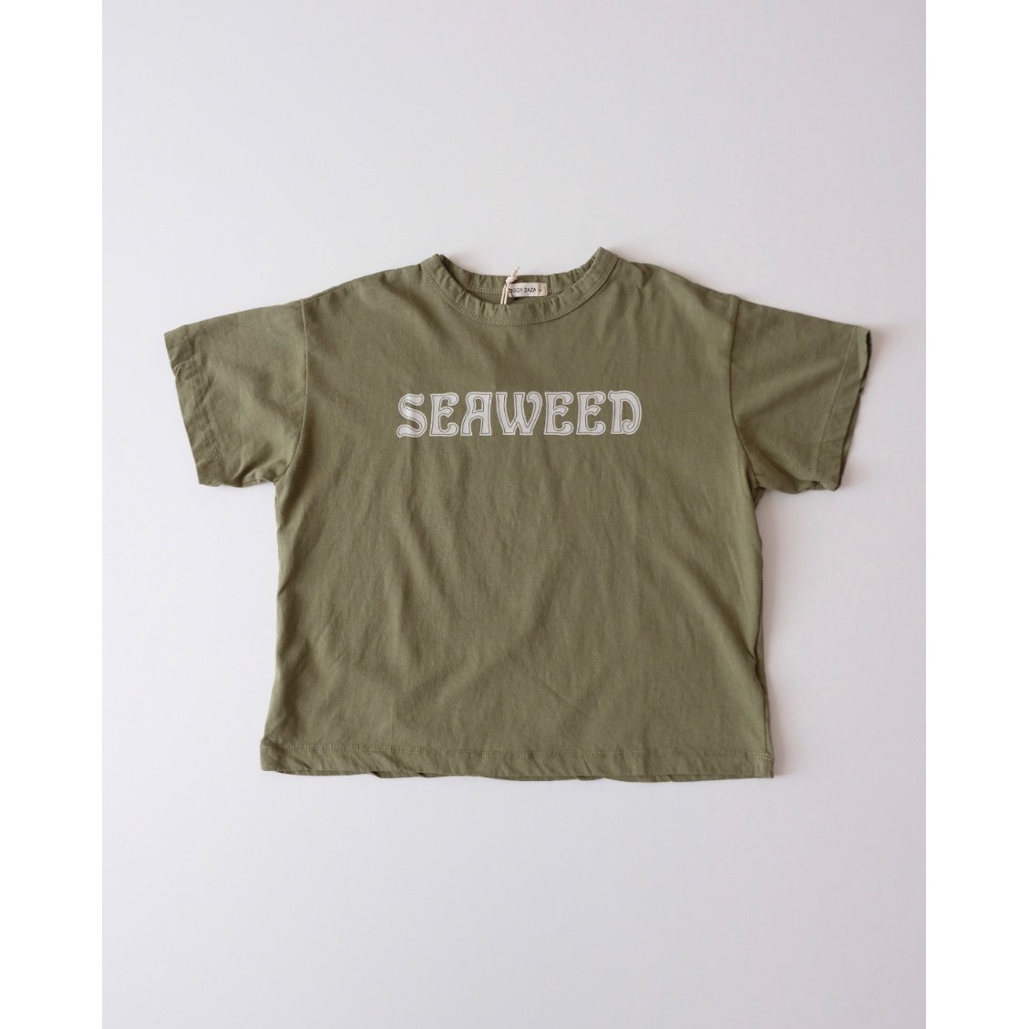 30%OFF 18-24Mラスト1点 ZIGGY ZAZA seaweed tee kelp