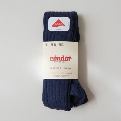 50%OFF 0(9.5-11.5cm)ラスト1点 Condor Rib Basic Tights Lapislazuli(484)