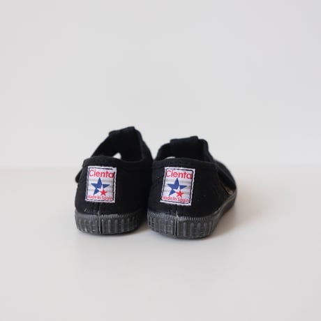 21(12.5cm)ラスト1点 Cienta T STRAP SHOES black/dyed N77997