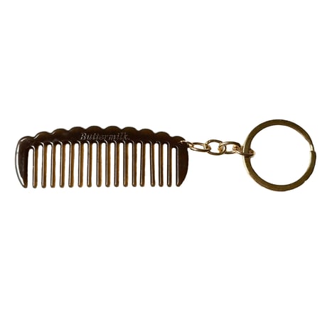 Buttermilk Seanie Comb Keyring in Dark Roast