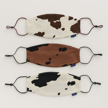70%OFF BAGGU FABRIC MASK SET LOOP MIXED COW PRINT