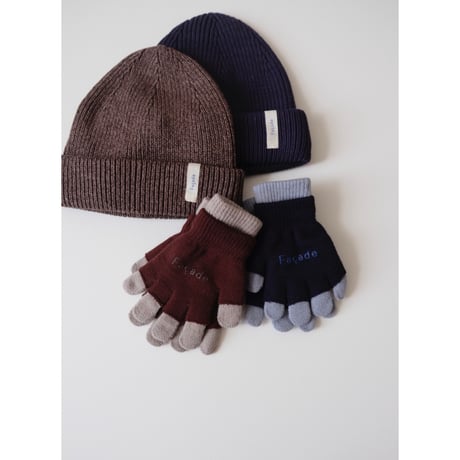 50%OFF Façade Ersta knitted beanie Navy blue(1-3y)