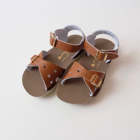 Salt-Water SANDALS SWEETHEART Tan(CH9(16cm)～YTH1(21cm))