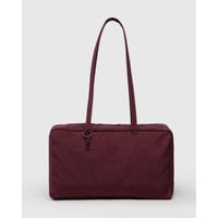 BAGGU Medium Nylon Bowler Bag Mahogany