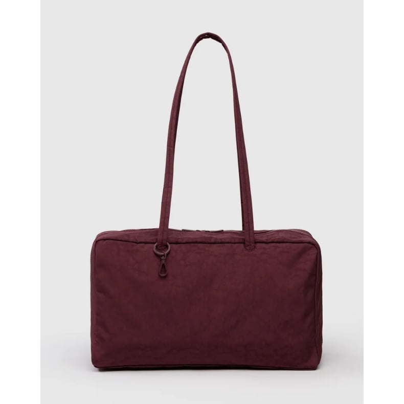 ラスト1点 BAGGU Medium Nylon Bowler Bag Mahogany |