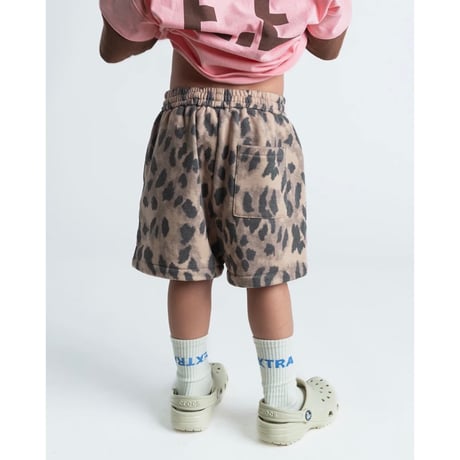 EXTRA-EXTRA Terry Shorts Leopard(18-24M,2-3Y,8-9Y)