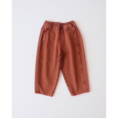 50%OFF 4-5yラスト1点 KOTER MANU KIDS OVERDYE DENIM BARREL-LEG JEANST Fusion Coral