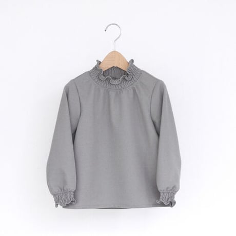 50%OFF EAST END HIGHLANDERS Amunzen Shirring Blouse Grey(120,130,140)