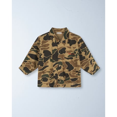2-3Yラスト1点 ZIGGY ZAZA troop drill jacket dune camo