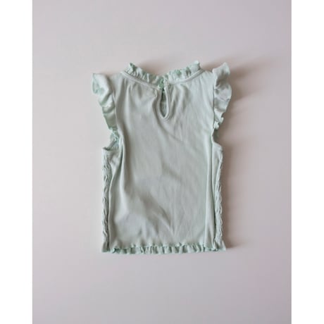 BABY GIRLS MAYA SMOCKED RIBBED TOP