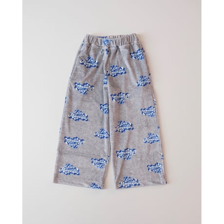 50%OFF 4Yラスト1点 MAISON MANGOSTAN  I LOVE VELVET TROUSERS GREY