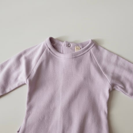 SUMMER & STORM BACK-SNAP ROMPER LILAC