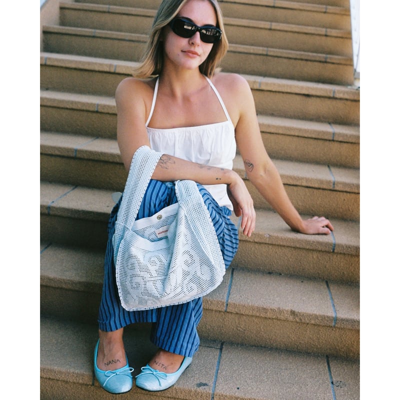 Nananita FOUNTAIN CROCHET BAG - AIR | UNO babewear