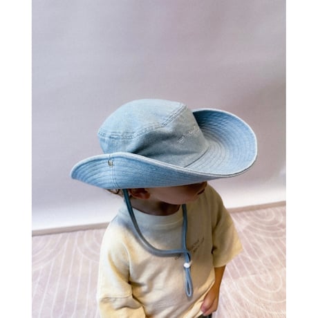 Twin Collective Cowboy Bucket Hat(Light Brown/Denim Blue)
