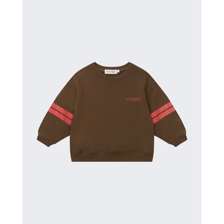 50%OFF 2-3Yラスト1点 EXTRA-EXTRA VARSITY STRIPE CREWNECK - CHOC