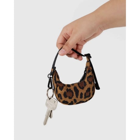 BAGGU Crescent Bag Charm Leopard
