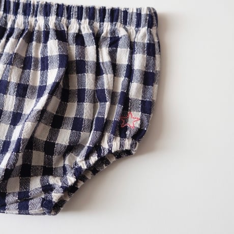 70%OFF Tocoto Vintage BLOOMER VICHY CHECKS  NAVY(9M,18M)