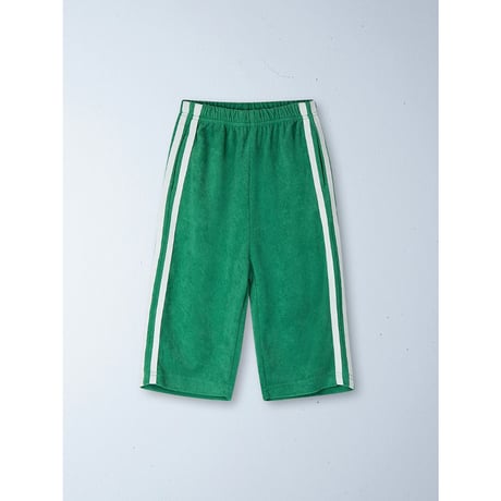 ZIGGY ZAZA twin stripe terry pant verde