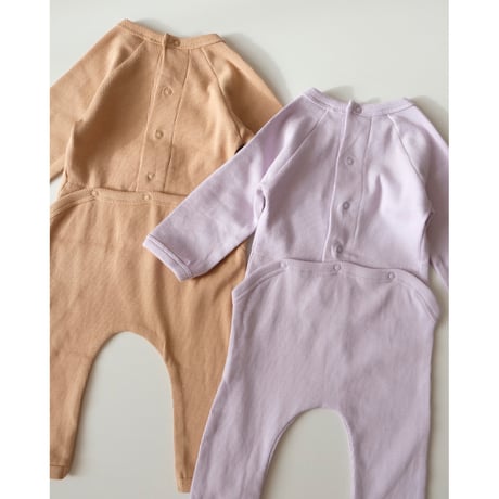 SUMMER & STORM BACK-SNAP ROMPER LILAC