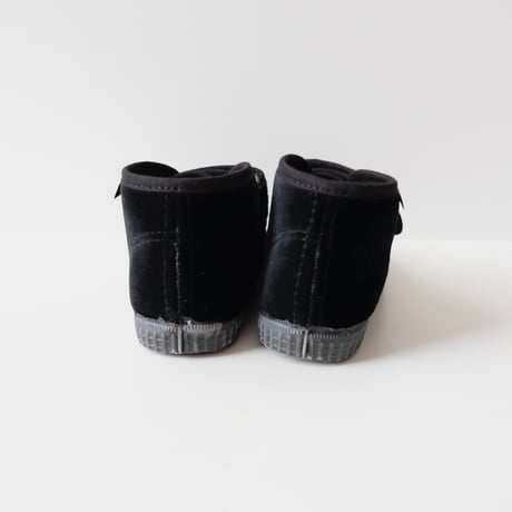 Cienta VELCRO HIGH-CUT SNEAKER black / velour 975(23(14cm)～28(17cm))