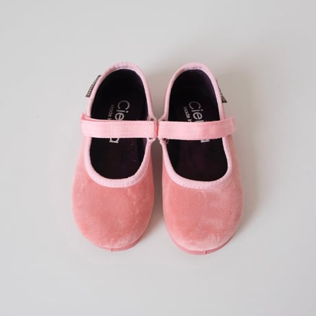 Cienta VELOUR VELCRO ONE STRAP SHOES rosa / velour 400(20(12cm)21(12.5cm))