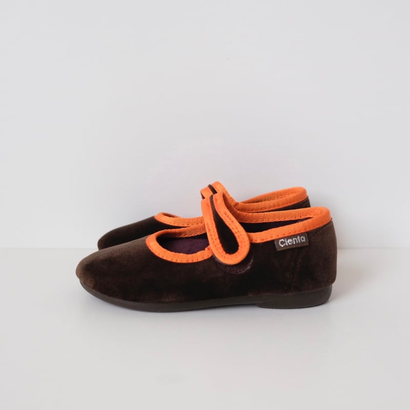 その他 Cienta VELOUR VELCRO ONESTRAPBALLETSHOES Cienta VELOUR VELCRO ONE STRAP BALLET SHOES bro
