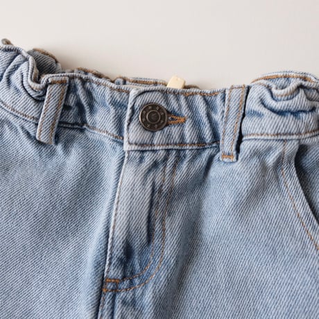 Tocoto Vintage GIRL'S BLUE DENIM SHORTS BLUE