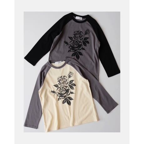 20%OFF VINTAGE ROSE T-SHIRTS(全2色/9,11,13,17)