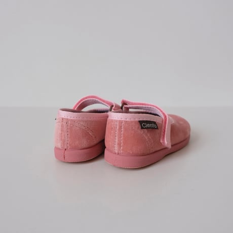 Cienta VELOUR VELCRO ONE STRAP SHOES rosa / velour 400(20(12cm)21(12.5cm))