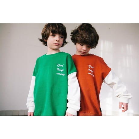 70%OFF Daily Brat GOOD THINGS COMING SWEATER GREEN(2-3Y,3-4Y)