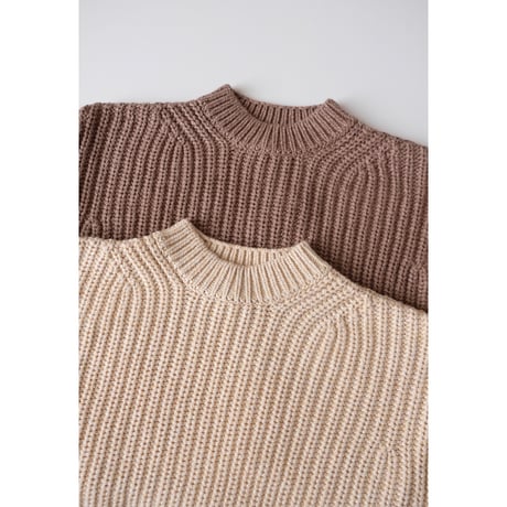70%OFF Façade NUAGE KNITTED SWEATER - BROWN MIX(2y.3y)