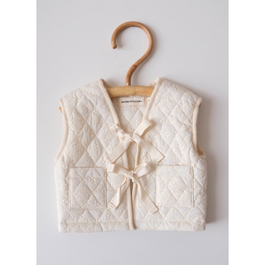 mishaandpuff【Bebe Organic】Paloma vest 3Y - トップス