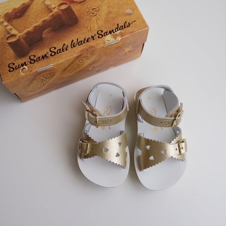 Salt-Water SANDALS SWEETHEART PREMIUM Gold(CH5(13cm))