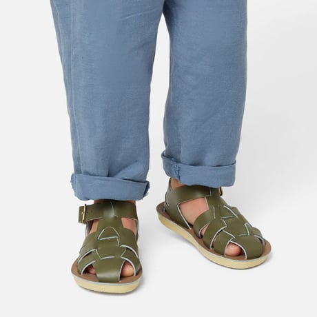 Salt-Water SANDALS SHARK Olive(CH7(15cm)～CH12(19cm))