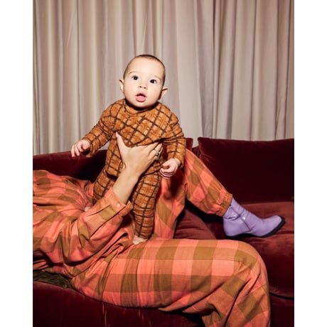 50%OFF KOTER MARLEY FLUFFY CHECK LEGGINGS(1-2y,2-3y)