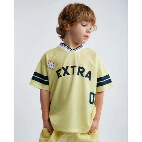 30%OFF 6-7Yラスト1点 EXTRA-EXTRA Extra Football Jersey Lemon