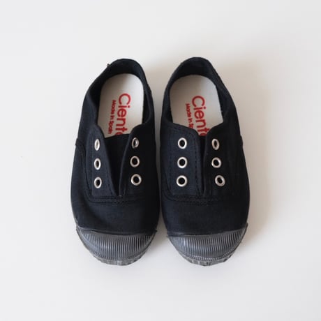 Cienta DECK SHOES black/dyed N70997(23(14cm)26(16cm))
