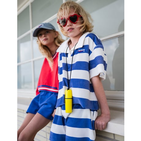 70%OFF 128-134ラスト1点 COS I SAID SO STRIPED POLO ULTRAMARINE