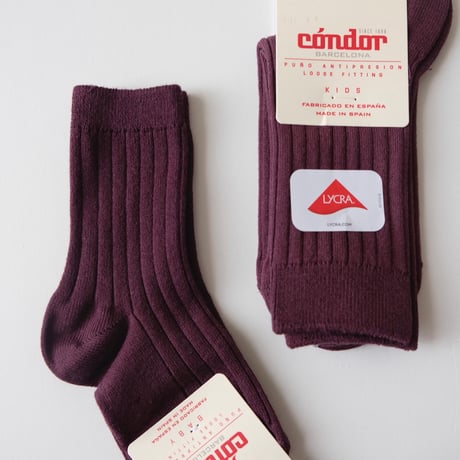 50%OFF Condor Rib Short Socks Burdeos(197)(2(11.5-13.5cm))