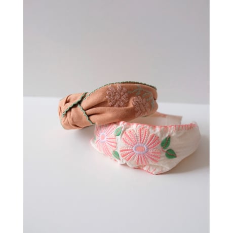 50%OFF ラスト1点 Gingersnaps Girls Alina Headband With Flower Embroideries