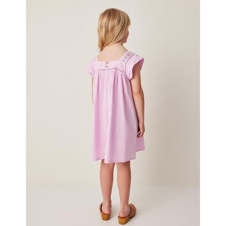 70%OFF 3Yラスト1点 Tocoto Vintage FLOWER EMBROIDERED DRESS WITH POCKETS LILAC