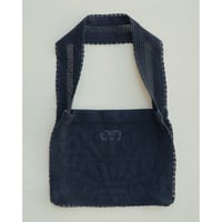 Nananita FOUNTAIN CROCHET BAG - BLACK
