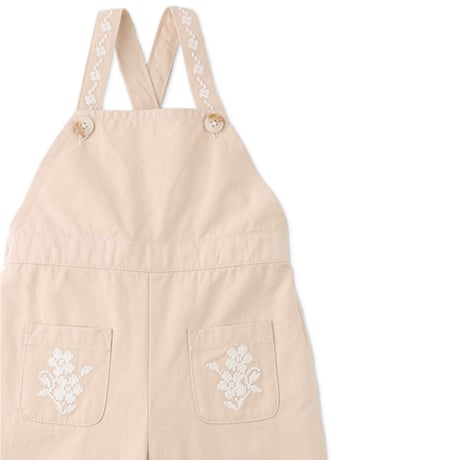 50%OFF 18Mラスト1点 Gingersnaps  BABY GIRLS MADIE JUMPSUIT WITH EMBROIDERY ON POCKETS