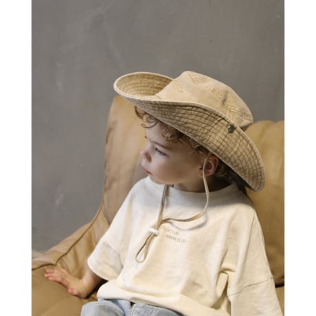 Twin Collective Cowboy Bucket Hat(Light Brown/Denim Blue)