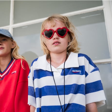 70%OFF 128-134ラスト1点 COS I SAID SO STRIPED POLO ULTRAMARINE
