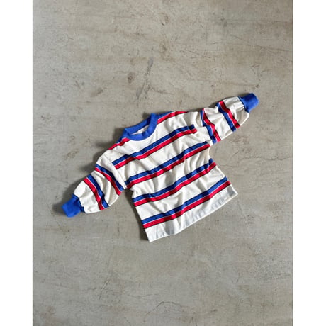 4yラスト1点 Twin Collective Brunswick Long Sleeve Ringer Tee -Red/Blue