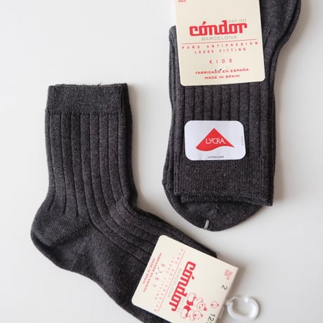 50%OFF Condor Rib Short Socks Antracita(290)(2(11.5-13.5cm))